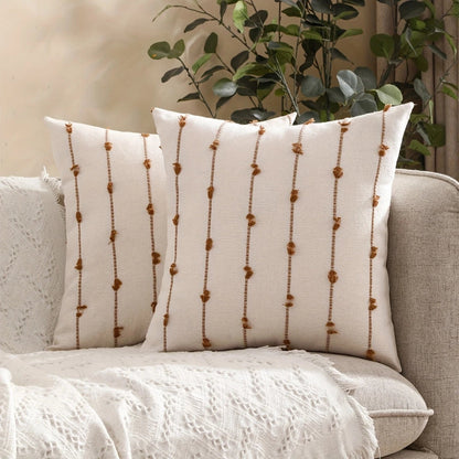 Decorative Sewn Pattern Pillow Cover
