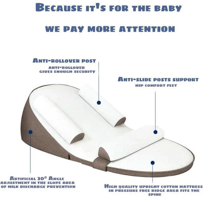 Baby Pillow for Side Sleepers with Reflux Relief
