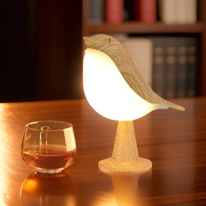 Simple Wooden Bird Table Light - Luxicro