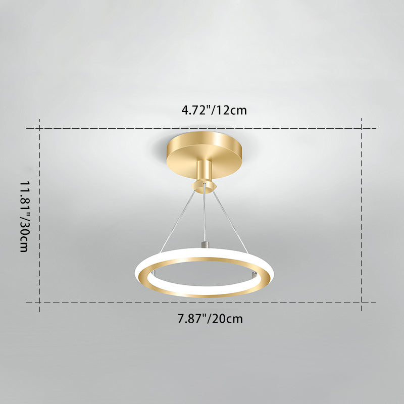Stylish Circular LED Overhead Light Fixture
