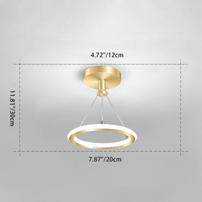 Stylish Circular LED Overhead Light Fixture