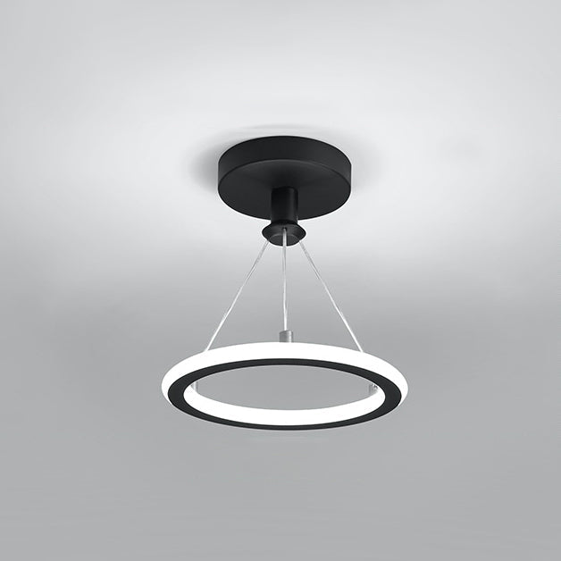 Stylish Circular Chrome LED Overhead Hall Light