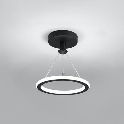 Stylish Circular Chrome LED Overhead Hall Light