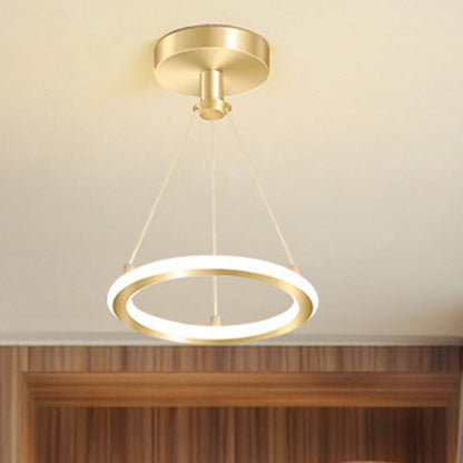 Stylish Circular Chrome LED Overhead Hall Light - Luxicro