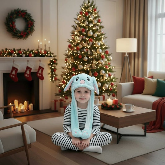 Cute Bunny Hat with Soft Ears and Plush Fabric - Luxicro