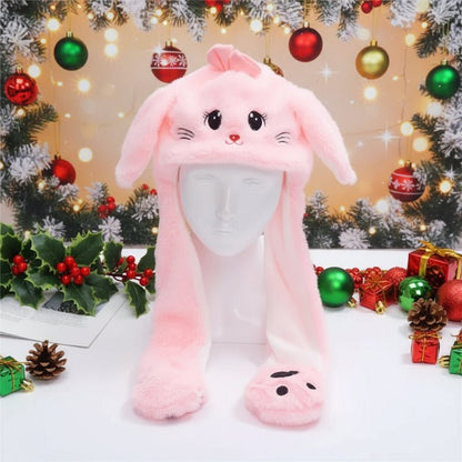 Cute Bunny Hat with Soft Ears and Plush Fabric
