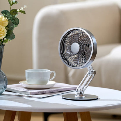Compact Portable 360 Spin Mini Metal Fan