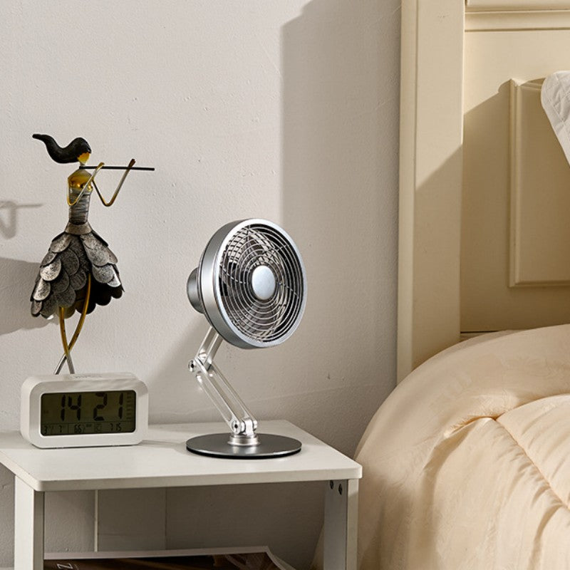 Compact Portable 360 Spin Mini Metal Fan