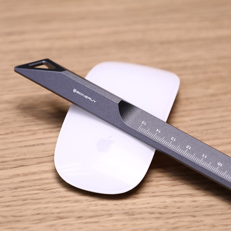 Professional Triple Function Metal Ruler For Drafting
