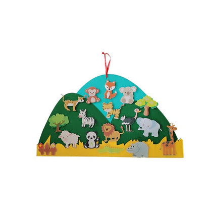 Vibrant Zoo Theme Wall Decoration