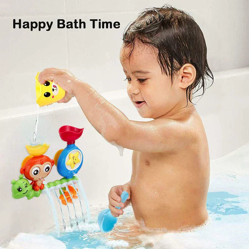Colorful Kids Bath Toys Set