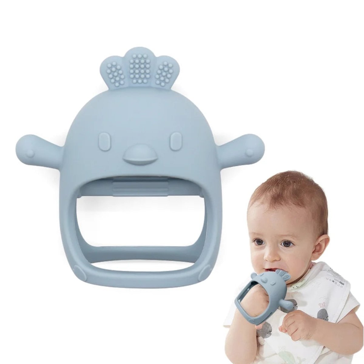 Baby Chew Mitten | Gentle Teething Toy - Luxicro