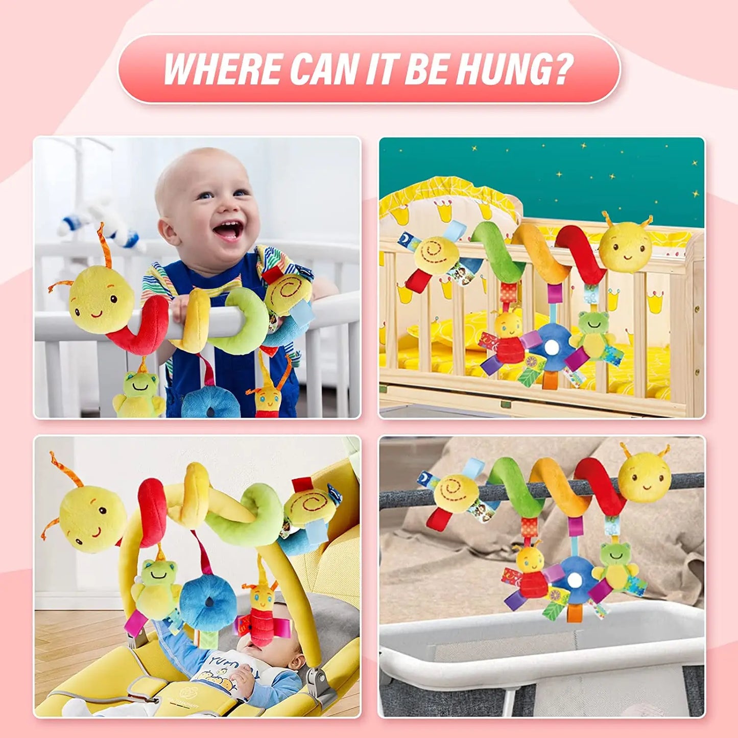 Fun Spiral Toy for Stroller and Car Seat