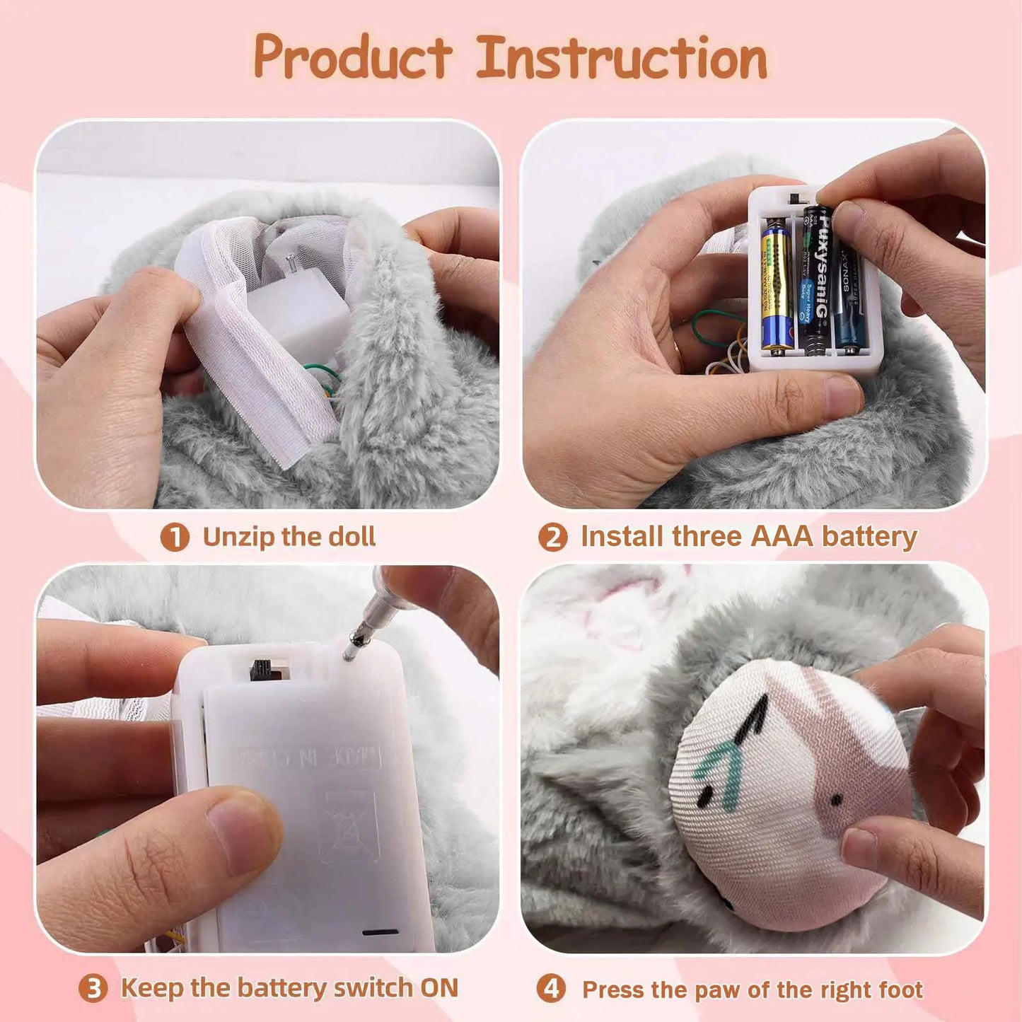 Cuddly Soft Plush Rabbit Toy