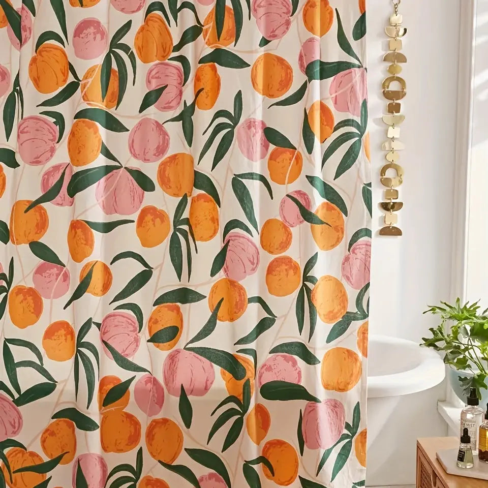 Decorative Flower Shower Curtain - Elegant Bath Decor