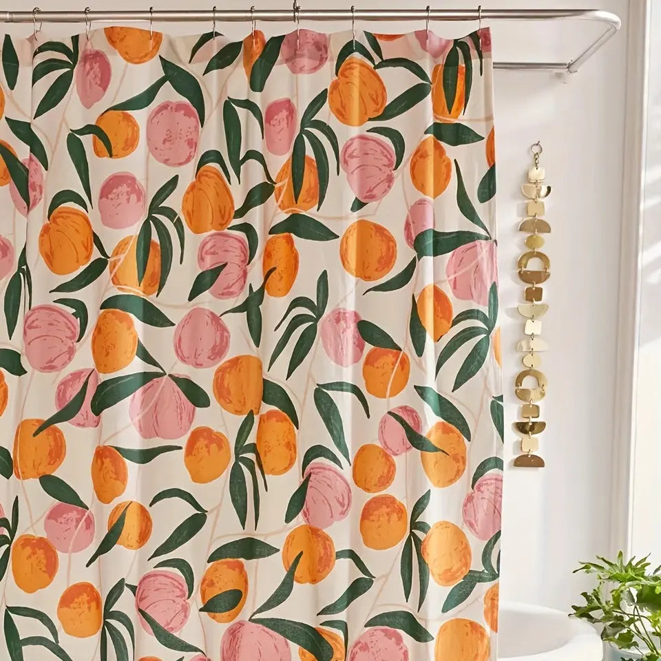 Decorative Flower Shower Curtain - Elegant Bath Decor