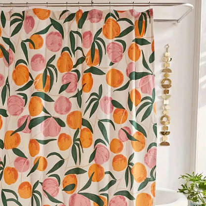 Decorative Flower Shower Curtain - Elegant Bath Decor