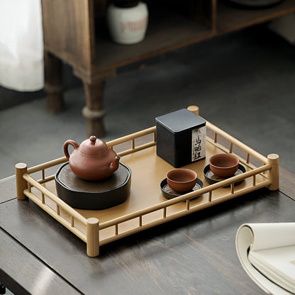 Natural Wooden Tea Serving Set