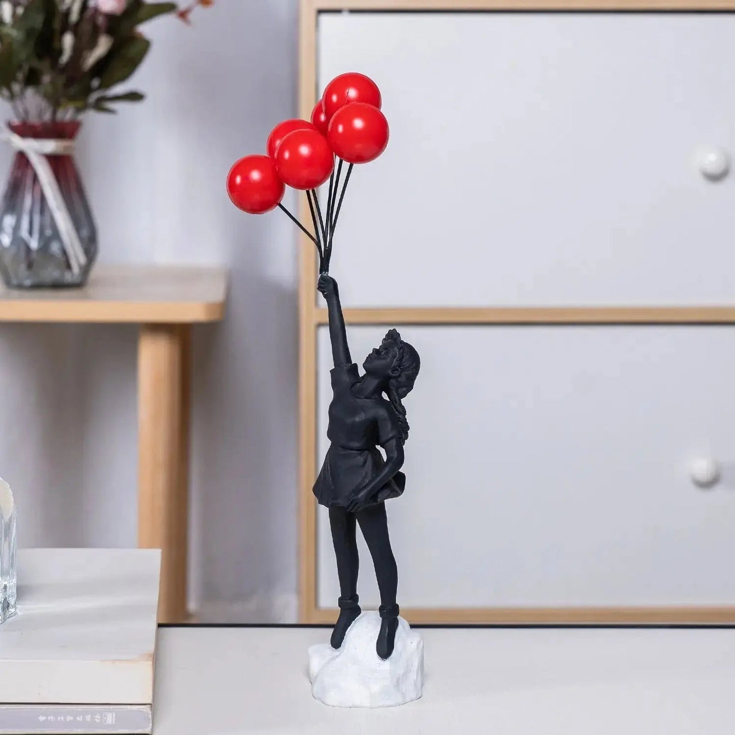 Unique Urban Art Flying Girl Statue