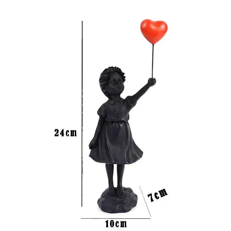 Unique Urban Art Flying Girl Statue