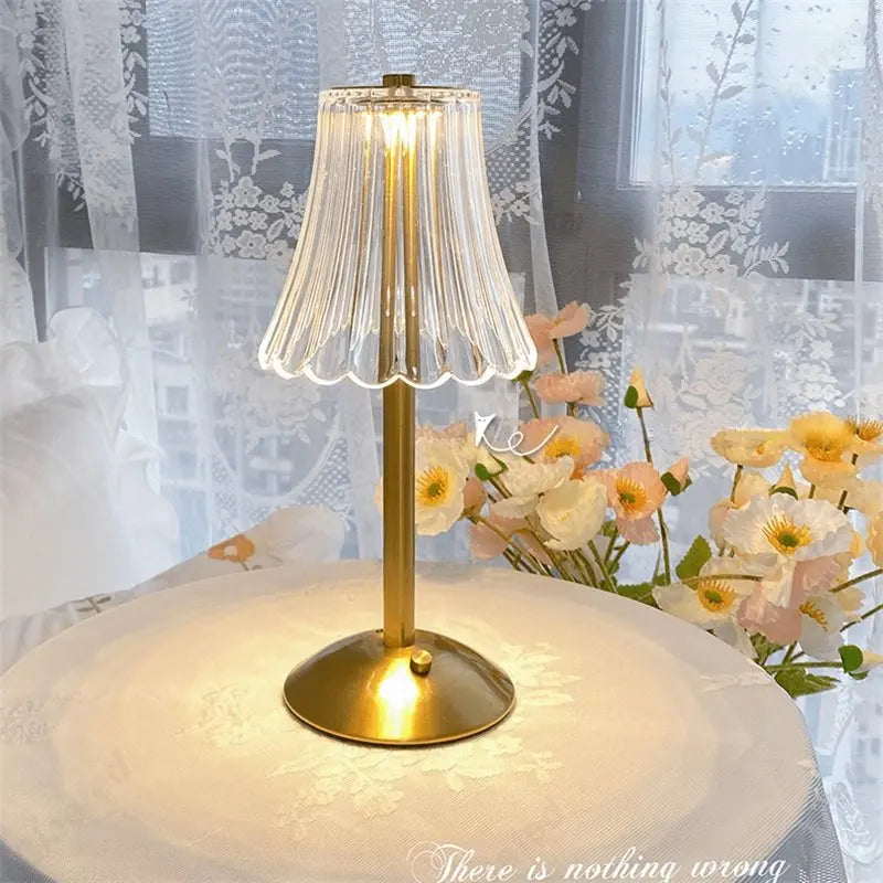 Elegant Glass Bluetooth Desk Lamp - Luxicro