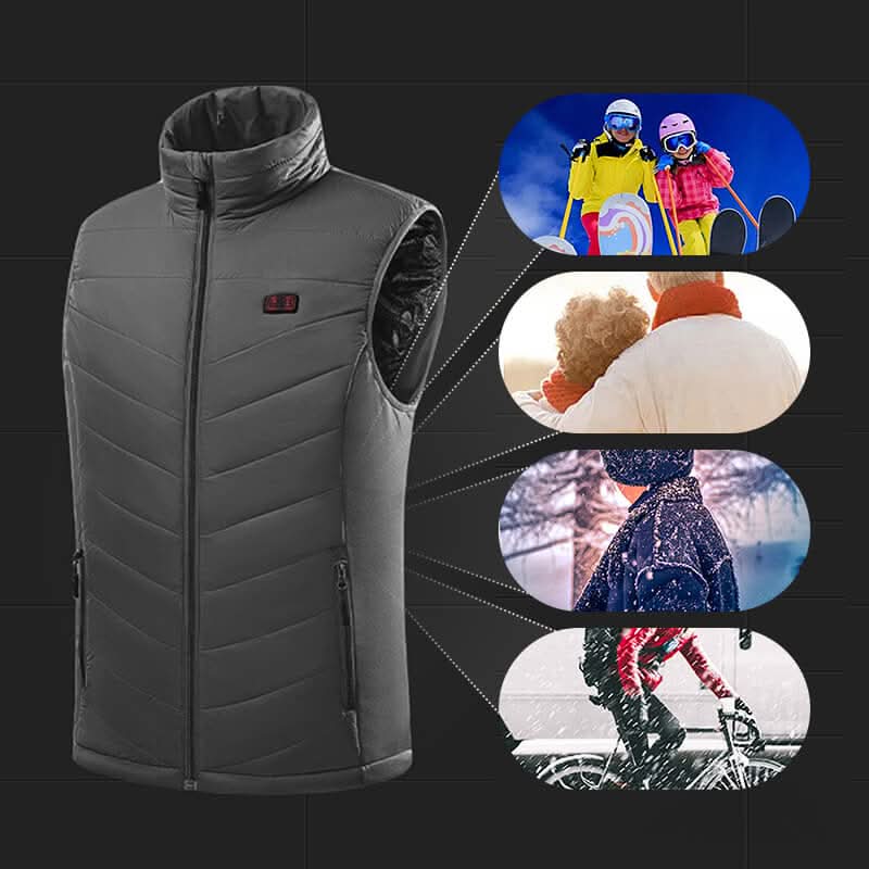 Cozy Heated Vest with 13 Temperature Controls - Luxicro