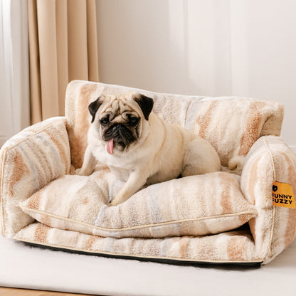Comfy Plush Pet Double Layer Dog Cat Bed