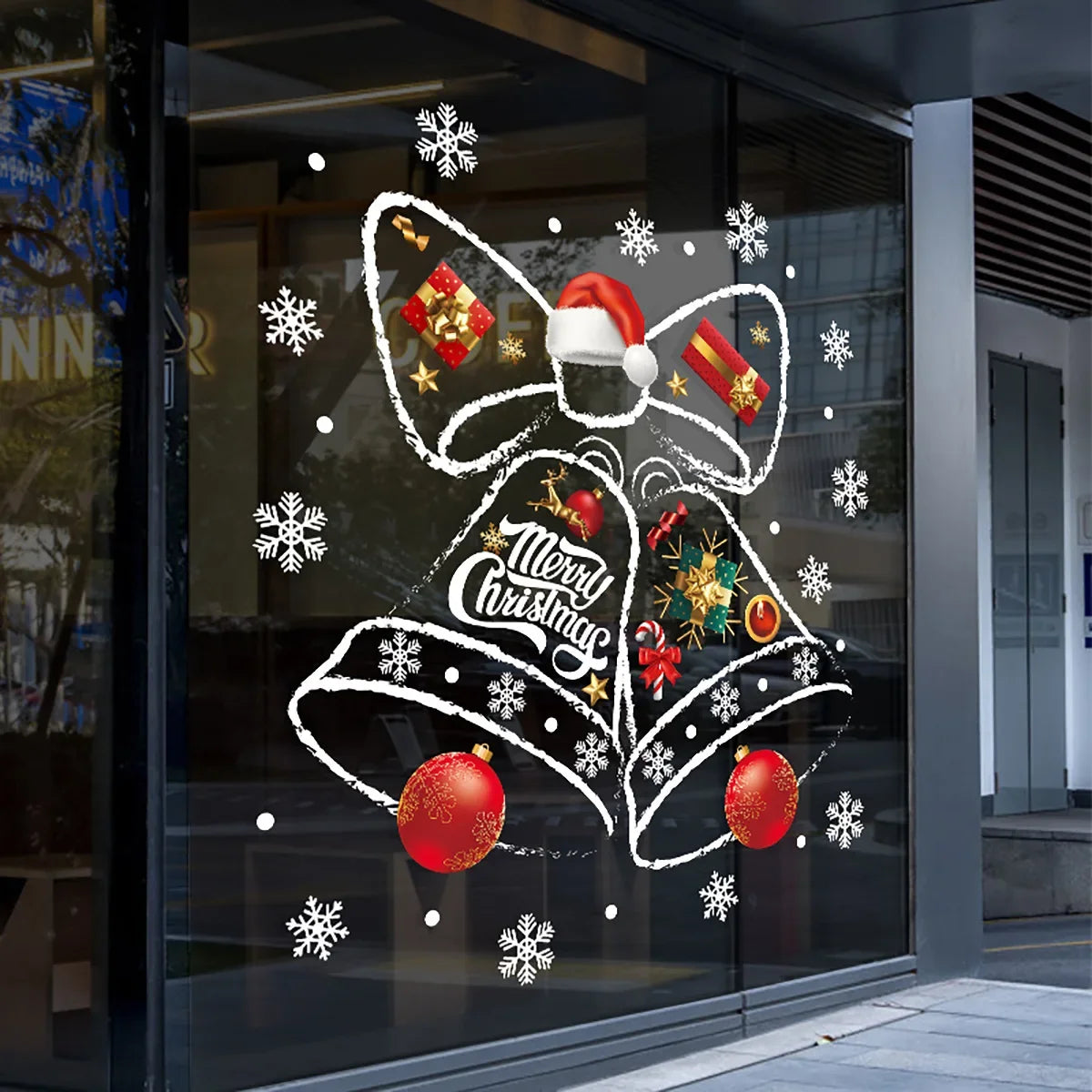 Festive Holiday Window Cling Set - Luxicro