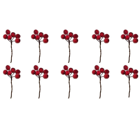 Artificial Red Berry Christmas Decor Bundle - Luxicro