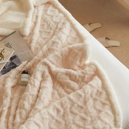 Soft Cozy Blanket with Thick Fleece Lining