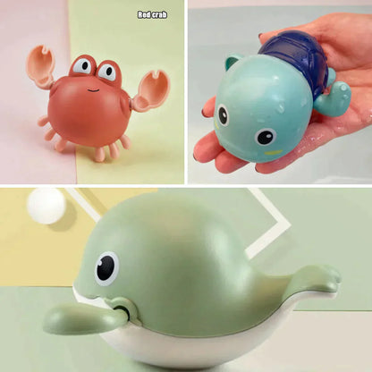 Colorful Wind Up Bath Turtles
