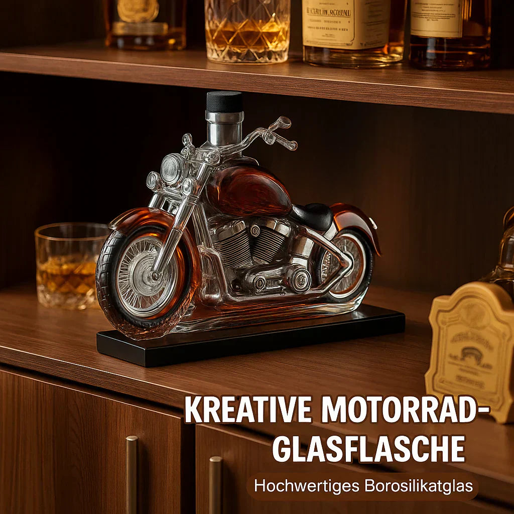 Unique Vintage Harley Davidson Liquor Bottle