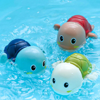 Colorful Wind Up Bath Turtles - Luxicro