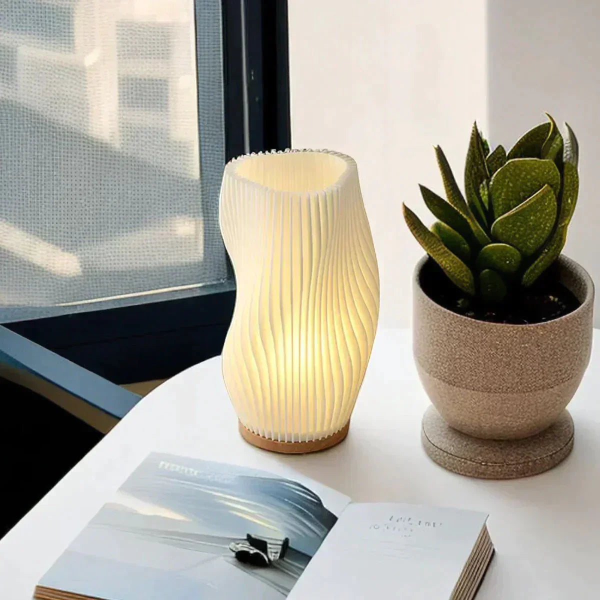 Stylish Round Soft Table Light