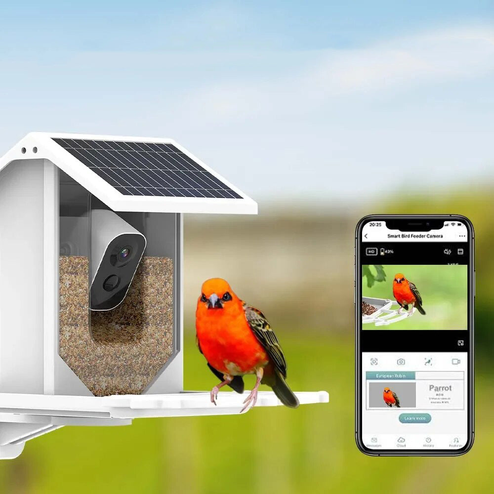 Smart Wireless Bird Feeder Camera - Luxicro