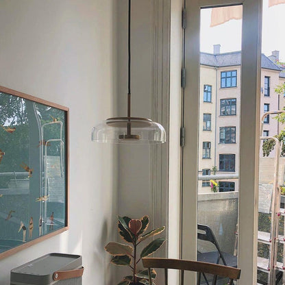 Bright Glass Drop Pendant Light
