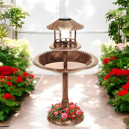 Garden Solar Bird Feeder with LED Lighting