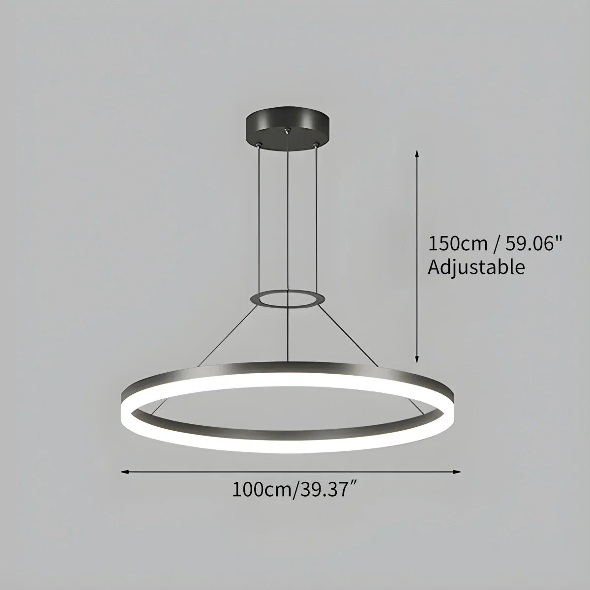 Round LED Hanging Light for Home Ceiling