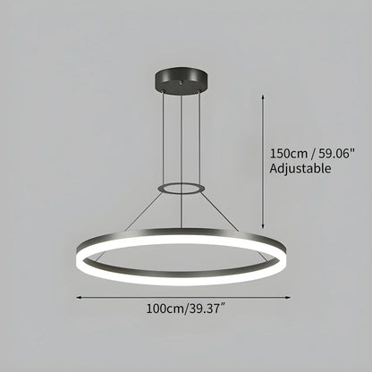 Round LED Hanging Light for Home Ceiling