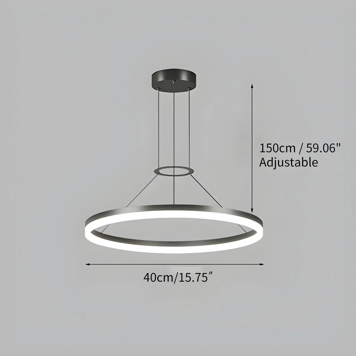 Round LED Hanging Light for Home Ceiling