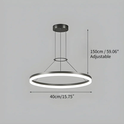 Round LED Hanging Light for Home Ceiling