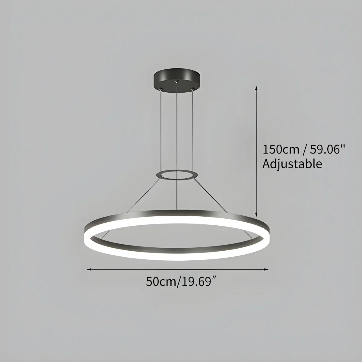 Round LED Hanging Light for Home Ceiling