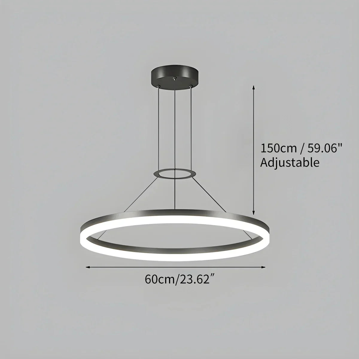 Round LED Hanging Light for Home Ceiling