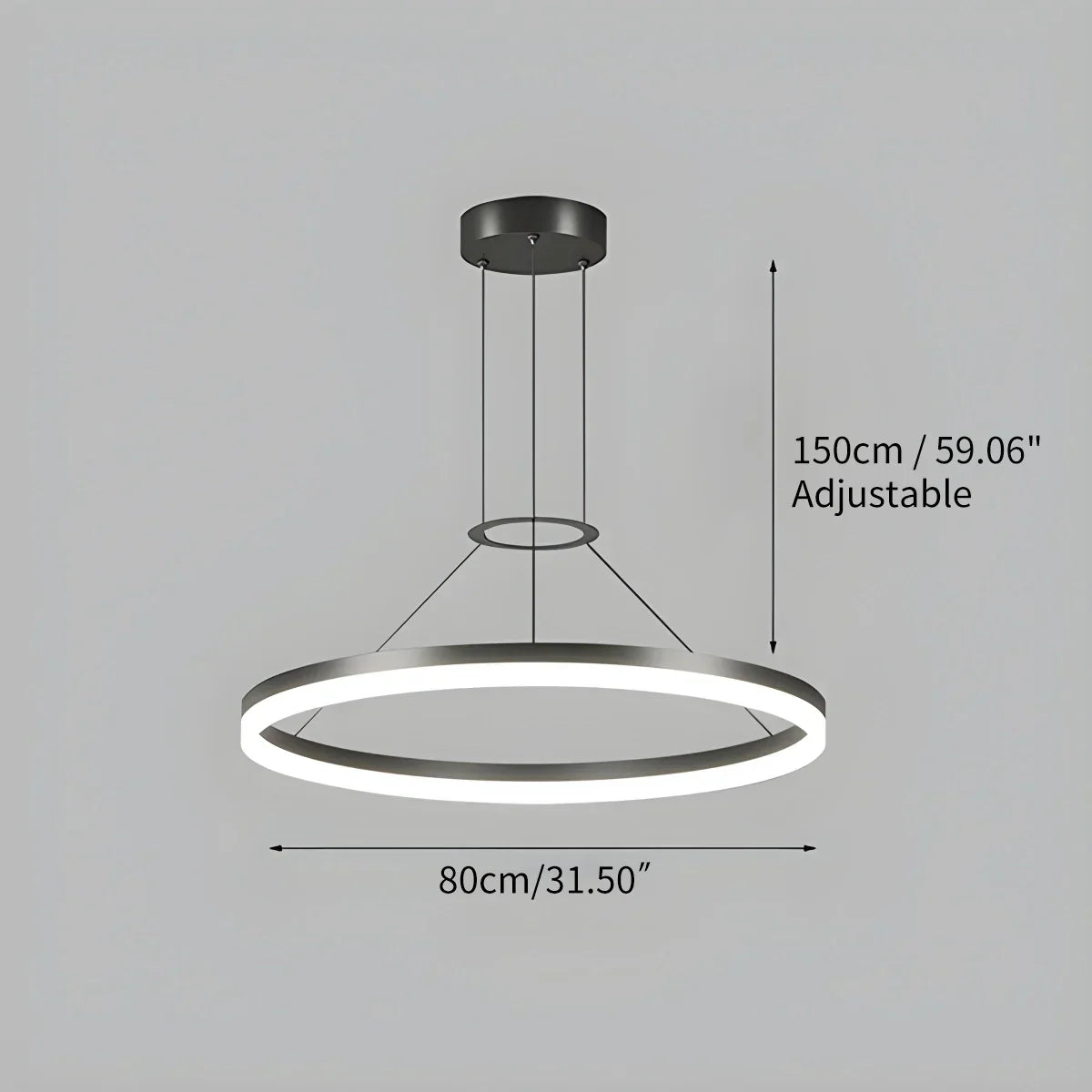Round LED Hanging Light for Home Ceiling