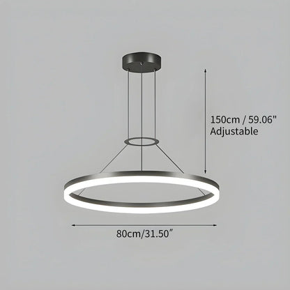 Round LED Hanging Light for Home Ceiling
