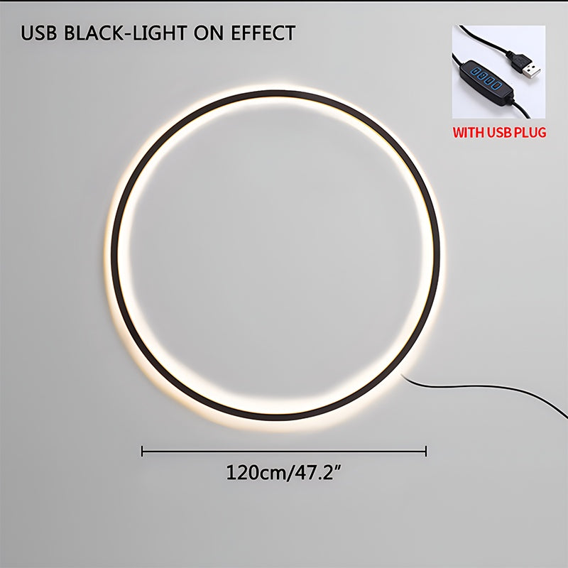Circular LED Wall Light for Home Decor