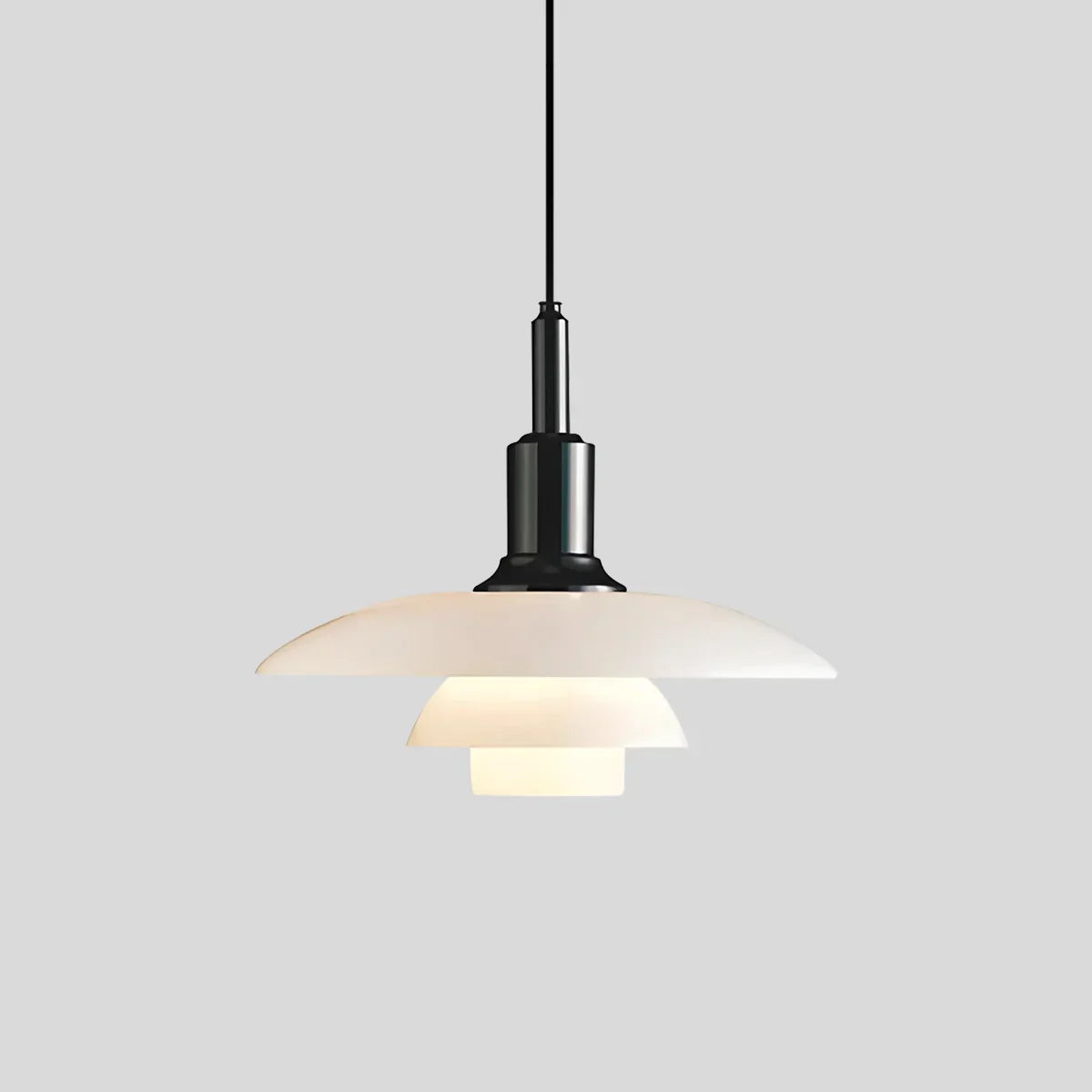 Elegant Glass Hanging Kitchen Lamp - Luxicro