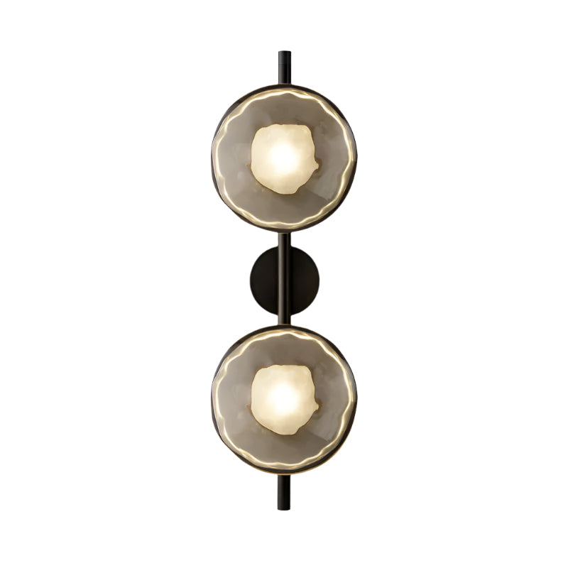 Simple Circular Glass Wall Lamp