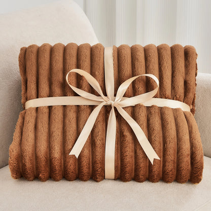Plush Fleece Throw Blanket - Soft, Warm, and Lightweight