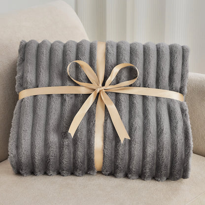 Cozy Warm Double Layer Throw Blanket
